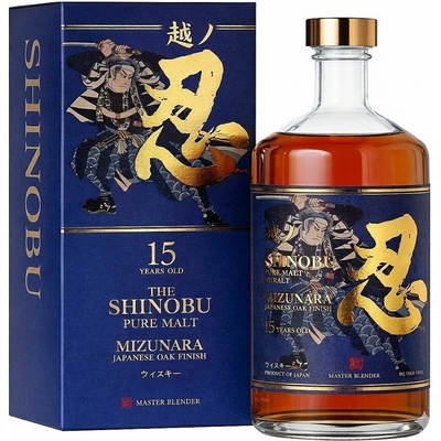 Shinobu Mizunara Oak 15 Y.O. 43% 0,7 l (karton)