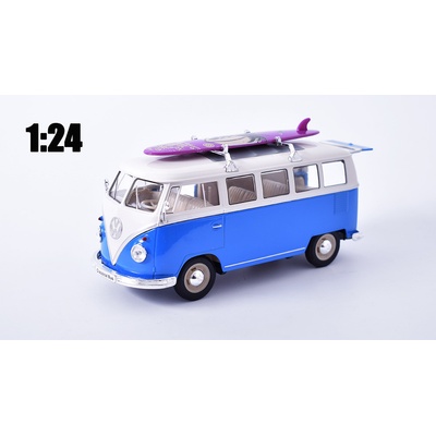 Welly Volkswagen T1 Minibus + surfboard 1:24