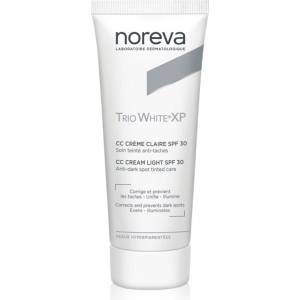 Noreva Trio White XP CC Cream Light SPF 30 CC крем за уеднаквяване тена на лицето SPF 30 40ml