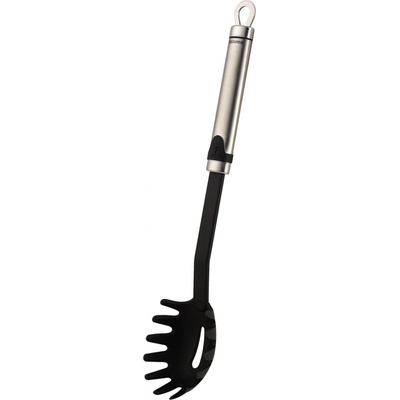 Naběračka na špagety Bergner GIZMO BG-3063 / 33 cm / černá / stříbrná