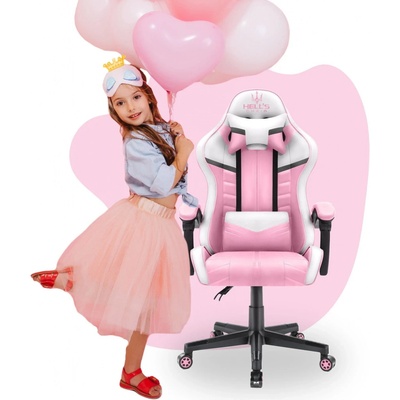 Hell's Chair HC-1004 KIDS Pink White Grey