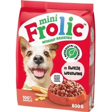 Frolic Mini Naturally Irresistible s čerstvým hovězím masem 0,8 kg