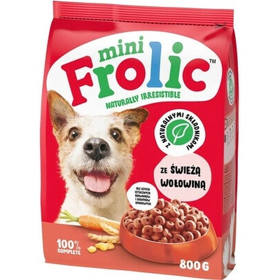 Frolic Mini Naturally Irresistible s čerstvým hovězím masem 0,8 kg