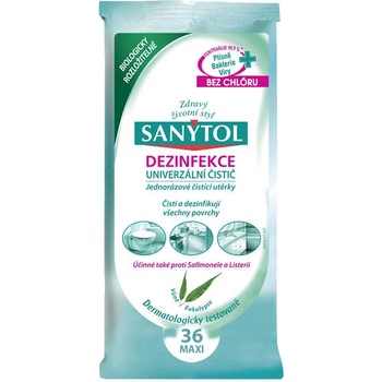 Sanytol Antialergenní dezinfekce univerzální čistící utěrky jednorázové 24 kusů