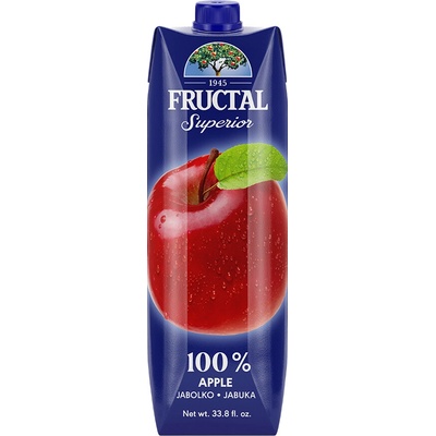 Superior džus 100% bez dužiny Fructal Jablko 1000 ml