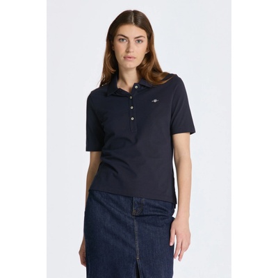 Gant polokošeľa SLIM SHIELD SS PIQUE POLO modrá