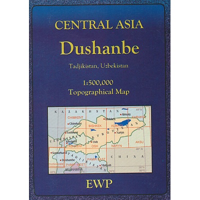 Cordee mapa Dushanbe a okolí 1:500 t.