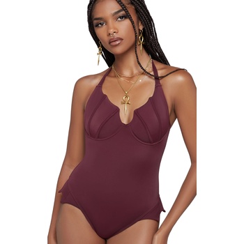 KILLSTAR дамски бански KILLSTAR - Sonar Splash - Burgundy - KSRA014810