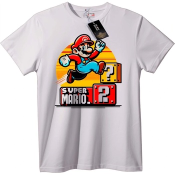 NOONEBRAND Тениска Ретро Super Mario - 2XL, Black