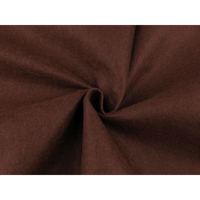 Filc / plsť soft metráž tloušťka 1,4 mm, střední, 26 (F89) hnědá čokoládová