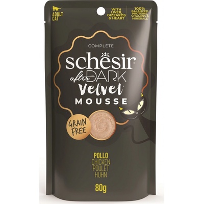 Schesir Cat After Dark Velvet Mousse kuře 80 g
