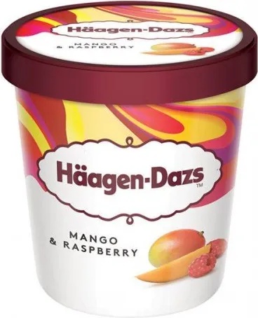 Häagen-Dazs Сладолед Манго и малина Haagen Dazs 460мл