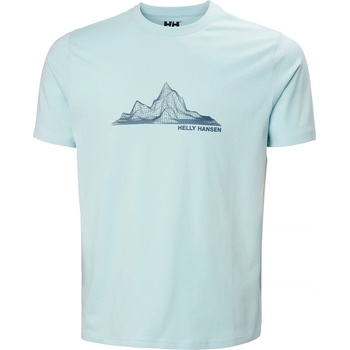 Helly Hansen Мъжка тениска Helly Hansen Massif Graphic T-Shirt - Barely Blue - размер XXL (216-7407-0115)