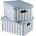 Compactor Картонени кутии за съхранение с капак в комплект от 2 броя Stripes - Compactor (RAN11111)