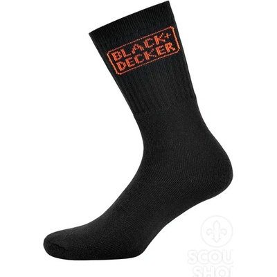 Black and Decker Pracovné ponožky 3pack čierne