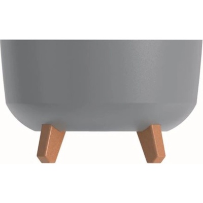 Prosperplast Kvetináč GRACIA LOW 23,5 cm sivý