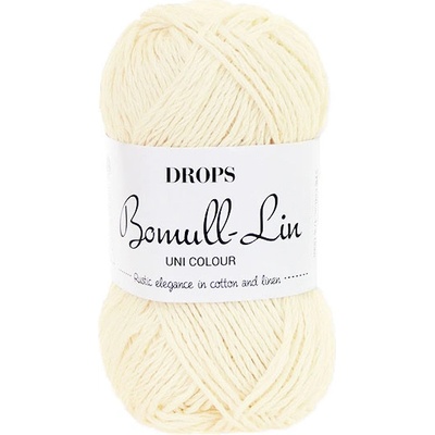 Příze DROPS Bomull-Lin 02 - smetanová