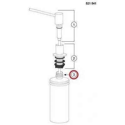 Blanco Náhradní nádobka na saponát 300 ml, 122237