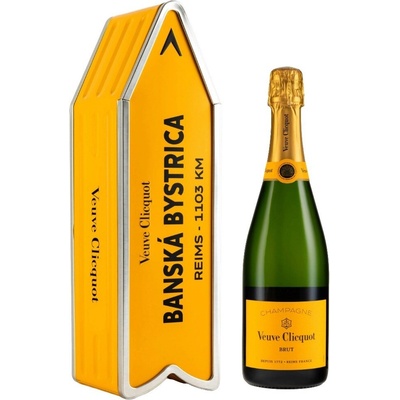 Veuve Clicquot Brut Yellow Label Arrow Banská bystrica 12,5% 0,75 l (čistá fľaša)
