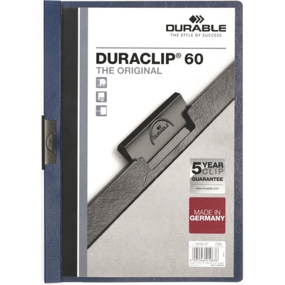 Durable Duraclip 60 A4 dosky s klipom modré