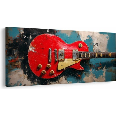 Obraz elektrická gitara v červenej