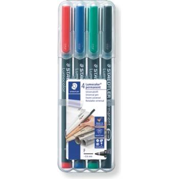 STAEDTLER К-т маркери Staedtler Lumocolor 318 OHP F, 4 цвята (21104-А)