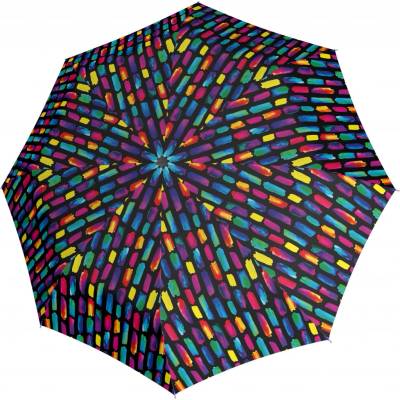 Knirps A.050 medium manual create black elegantní skládací deštník vícebarebný
