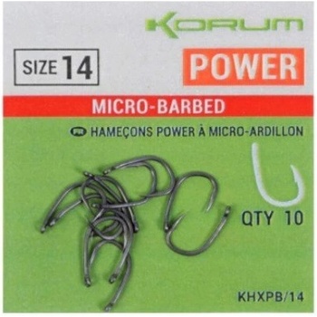 KORUM Xpert Power Micro Hooks vel.14 10 ks