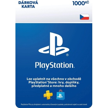 PlayStation Store dárková karta 1000 Kč