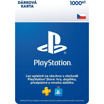 PlayStation Store dárková karta 1000 Kč – Zboží Živě