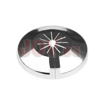 Розетка единична хром РvС