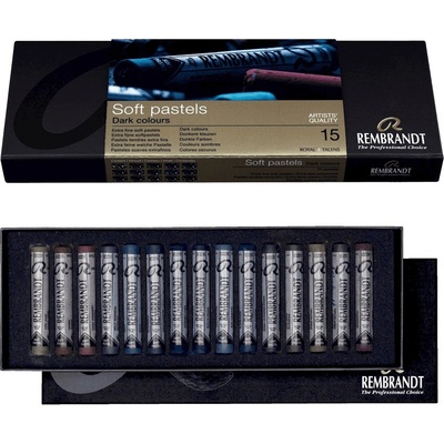 Rembrandt Sada suchých pastelov Dark Colours 15 ks