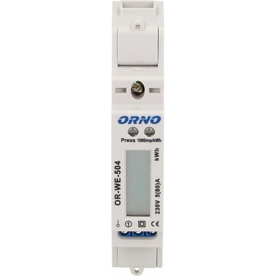 Jednofázový elektroměr 80A RS-485 Orno