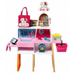 Mattel Игрален комплект Barbie - Pet supply store, 25 аксесоара