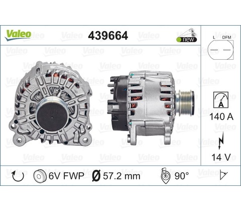 Alternátor VALEO 439664