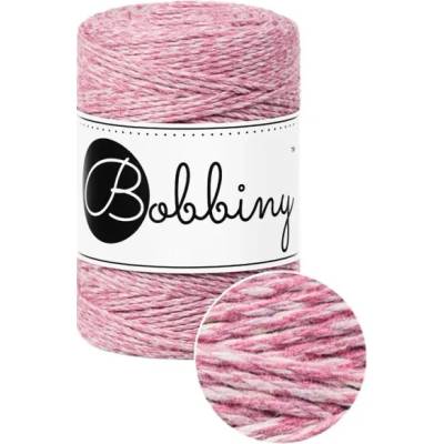 Bobbiny Macrame rope 3PLY - (1,5mm) Bobbiny - Macrame rope 3PLY - (1,5mm): Raspberry shake