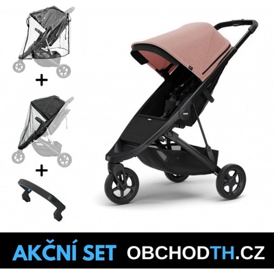 Thule Spring Black Misty Rose Melange 2023 + madlo + pláštenka + ochranná sieť OBCHODTH.CZ