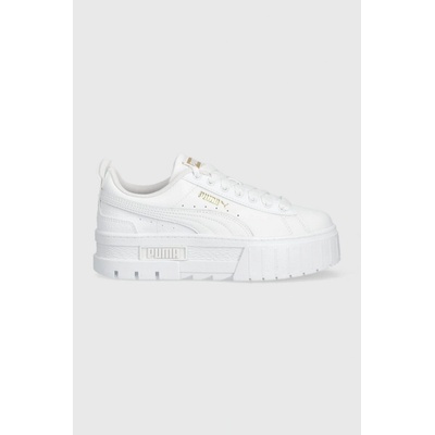 Puma Mayze Lth Jr bílá