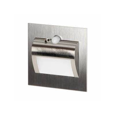 Orno DRACO LED NEW 1, 5W stair luminaire, flush-mounted stair luminaire, 12VDC, 30lm, 3000K, satin, motion and twilight sensor AD-OS-6164LR3/N