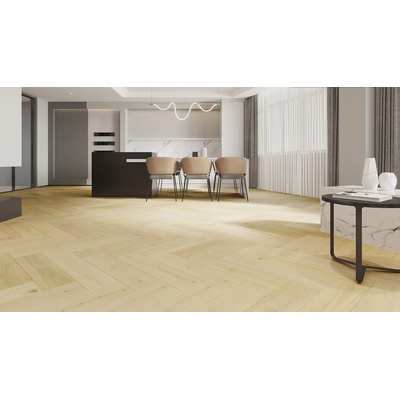 Barlinek Promo Dub bianco herringbone 1WC000040 0.91 m²