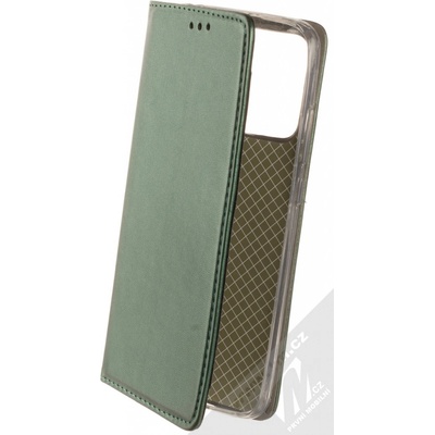 Pouzdro 1Mcz Magnetic Book Xiaomi Redmi 10A tmavě zelené