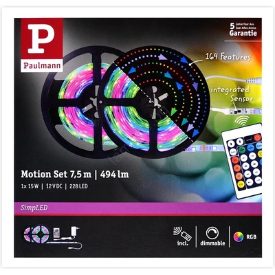 Paulmann 70514 - LED RGB/15W Димируема лента SIMPLED 7, 5m 230V + д. у (W1626)
