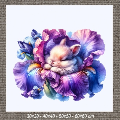 Obraz SPIACI ZAJAČIK d 40x40 cm