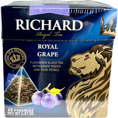 Richard Royal Grape černý čaj 20 pyramidek
