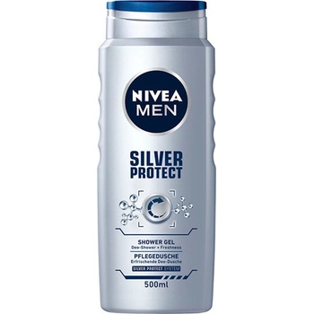 Nivea Men Silver Protect sprchový gél pre mužov 500 ml