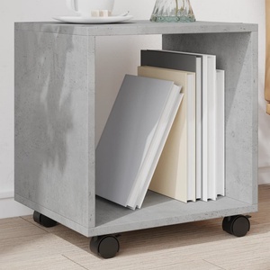 vidaXL Подвижен шкаф, бетонно сив, 37x33x42, 5 см, инженерно дърво (853131)