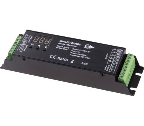 T-LED DMX dimLED dekodér 5CH4A