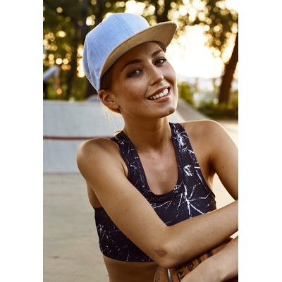 Urban Classics Шапка с козирка в синьо Chambray-Suede Snapback UB-6089CH-00507 - Син, размер one size