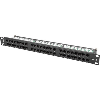 Lanberg Пач панел Lanberg patch panel 48 port 1U CAT. 6, black (PPU6-1048-B)