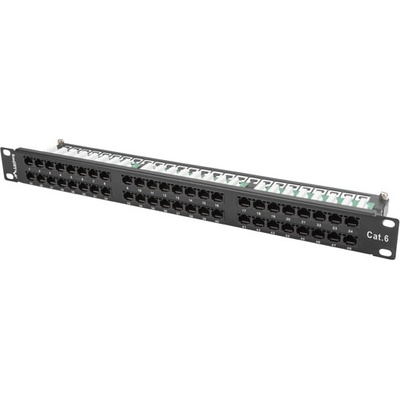 Lanberg Пач панел Lanberg patch panel 48 port 1U CAT. 6, black (PPU6-1048-B)